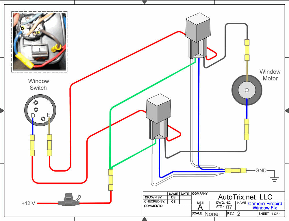 93-02 Firebird/Camaro - Passenger Window Fix Kit - AutoTrix.net CNC Limit Switch Wiring Diagram AutoTrix